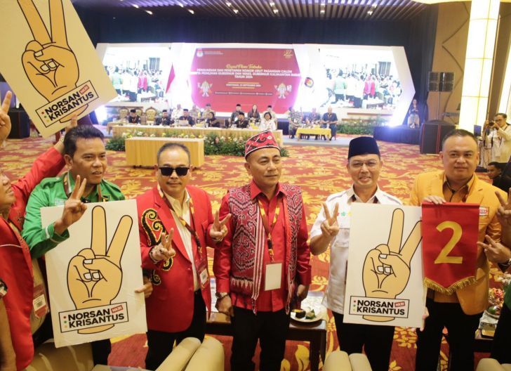Ria Norsan-Krisantus Kurniawan Dapat Nomor Urut 2 di Pilgub Kalbar