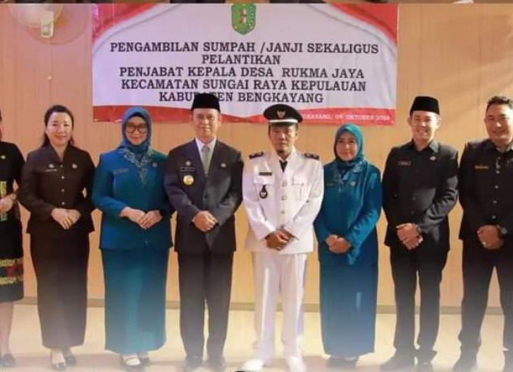 Pj Bupati Lantik Pj Kades Rukma Jaya