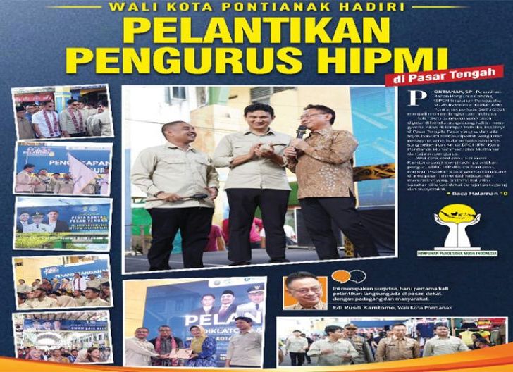 Wali Kota Pontianak Hadiri Pelantikan Pengurus HIPMI di Pasar Tengah